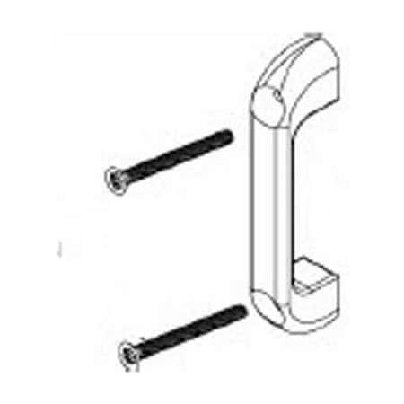 Bradley Bradley Chromed Zamac Countersink Door Pull Kit - Zamak, Phenolic - HDW0-Z0168 HDW0-Z0168